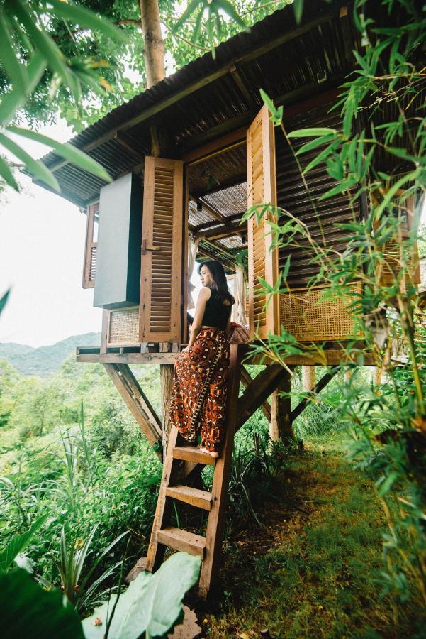 Villa Bird Hills Bamboo House à Karangasem Extérieur photo