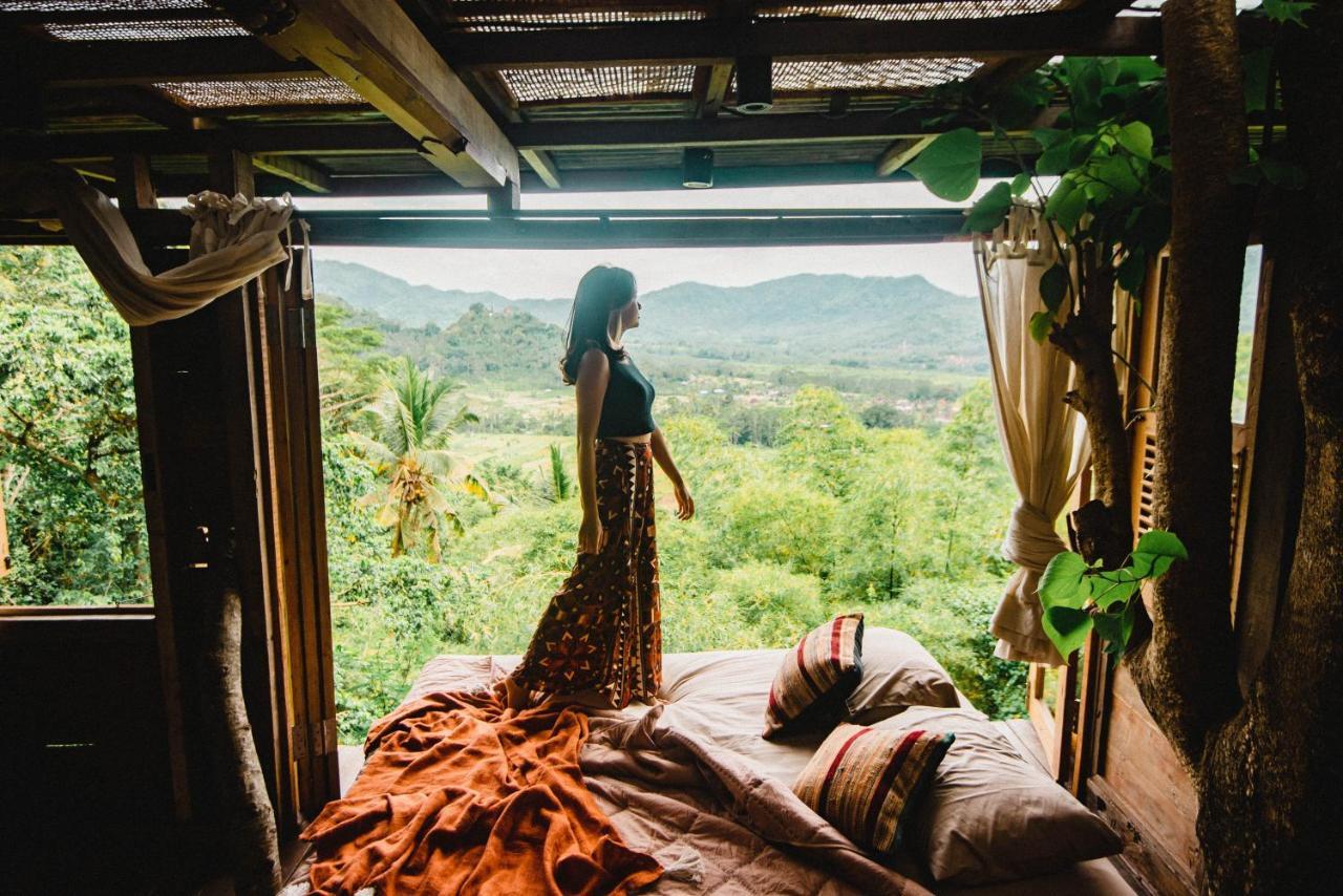 Villa Bird Hills Bamboo House à Karangasem Extérieur photo